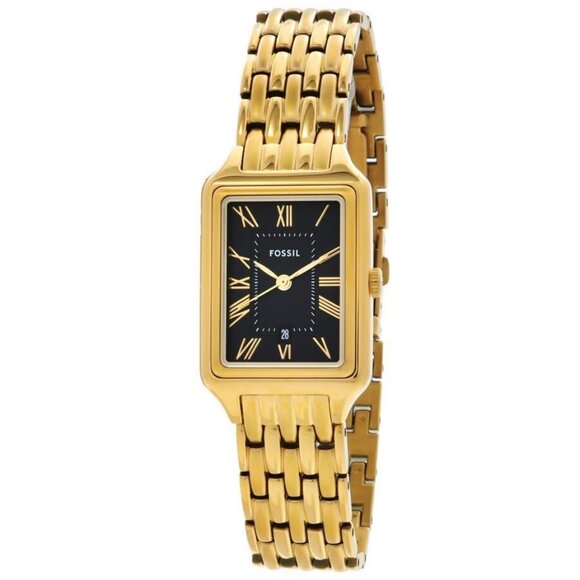 NWT Authentic Fossil Raquel Quartz Black Dial Women's Watch - Picture 1 of 6